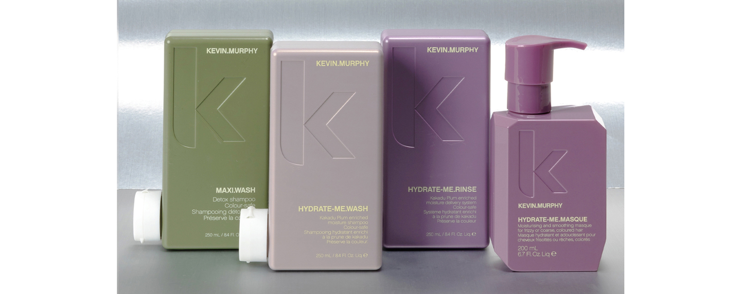 Kevin Murphy hydrating hair care set with HYDRATE-ME series for colored hair